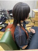 ウルフカット × グラデーションカラー