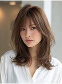 ☆ダークパープルナチュラルショートミルクブラウン髪質改善ボブ