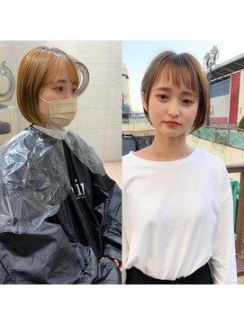 エアー 久留米(AIR) オン眉ナチュラルショート