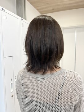 バサ 立川店(BASSA) レイヤーボブ×オリーブベージュ