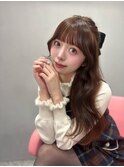 ベージュ/韓国ヘア/渋谷/レイヤー/顔まわり/前髪