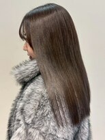 オレンジペコ(orange peco)&nbsp;オリーブアッシュ 透明感カラー 髪質改善 前髪カット 20代 美髪