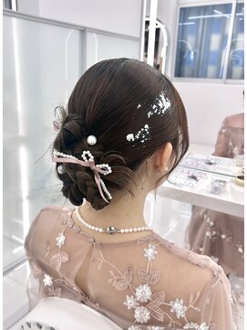 コア プラス 立川(COA PLUS) 結婚式ヘア卒業式ヘア髪質改善ダブルカラーカチモリ轟れな