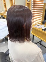 マリーチレイ(lei marichi ray)&nbsp;切りっぱなし×ピンクブラウン