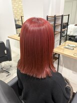 アンダーバーホワイト 阪神西宮店(_WHITE)&nbsp;推しカラー　レディース　ミディアム　ブリーチ　ダブルカラー