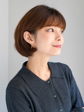 インセプション 銀座(INCEPTION) 切りっぱなしショート・ボブ/絶壁解消/前髪なし/20代/30代/面長