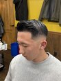 リルジー 大宮店(LIL.G)&nbsp;side part × middle fade[大宮/大宮駅/メンズ/理容室]