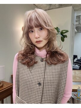 ハーパーズ 渋谷(harpers) デザインダブルカラーミディアムレイヤーカット