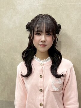びゃんびゃん 江端店 ヘアセット/羊ヘア/結婚式お呼ばれヘアアレンジ/編み下ろし/着物