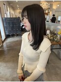 カット　ケアカラー　トリートメント
