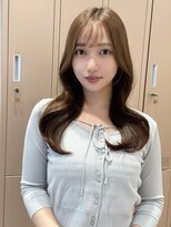 レーヴバイロンド 仙台(Reve by Lond)&nbsp;くびれレイヤー髪質改善シースルーミルクブラウンミディアム仙台
