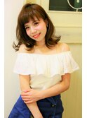 【RUTA】そとはね鎖骨ミディ★暖色系カラー