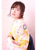 袴着付け　綱島美容室　Neolive krea　ボブアレンジ