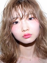 ベージュミディ_ダブルバングブランジュ_ba239921