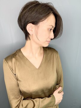 ラウンジ モリオ イケブクロ(Lounge MORIO Ikebukuro) 【morio池袋】大人可愛い前下がり透け感ショート♪