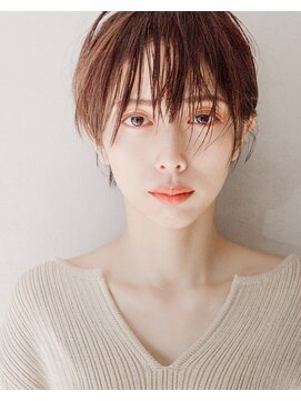 ヘアーアンドアトリエ マール(Hair&Atelier Marl) 【Marl】透明感のあるダークピンクカラーのハンサムショート♪