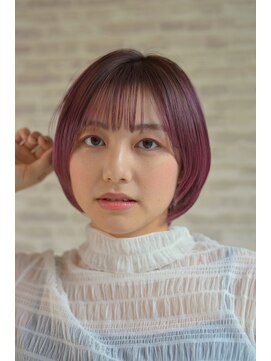 ゼンコー 国分寺(ZENKO) 【ゼンコー国分寺店】ピンクバイオレット×ショートボブ