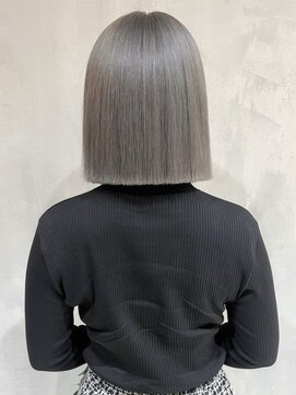 アルバム 渋谷パルコ(ALBUM) グレーボブ_ピンクブラウン切りっぱなしボブ_ba377123