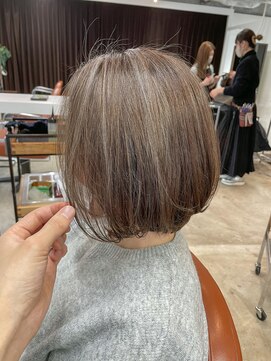 チェスト 神戸本店(CHEST) 【前川卓磨】白髪活かしボブ/タッセルボブ/ニュアンスカラー