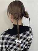 トレンド 韓国ヘアセット