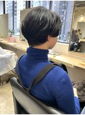 ショートパーマ/美髪/切りっぱなしボブ/銀座/ハンサムショート