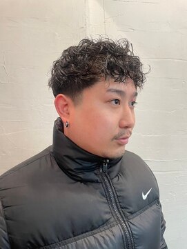 ビーバイエイトジェンツ(Bee by EIGHT GENTS) MEN'S HAIRマッシュウルフアッシュブラックカルマパーマ