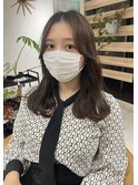 20代～30代大人ナチュラルくびれヘア前髪似合わせカット［仙台］