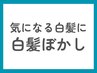【新しい白髪の活かし方】メンズカット（眉込）＋白髪ぼかし ￥8,250