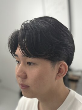 バース 梅田中崎町店(BIRTH) ニュアンスパーマセンターパートワンカールパーマ韓国メンズ