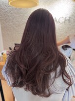 ビーチ(BEACH)&nbsp;ナチュラルピンクブリーチなしカラーロングレイヤーカット