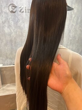 ジーナ 船橋(Zina) 髪質改善*ロングレイヤーグレーベージュ*美髪【Zina船橋】