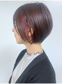 【morio原宿】大人　インナーカラー　ピンク　ショート
