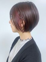 モリオフロムロンドン 原宿本店(morio from London) 【morio原宿】大人　インナーカラー　ピンク　ショート
