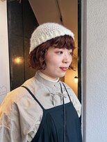 テテ ニコ(tete nico)&nbsp;帽子に合わせてミニボブパーマ◯
