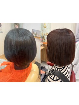 髪と頭皮を守りながら美しく染める天然由来のカラー＊オーガニックならでは心地よさをぜひ体験ください。