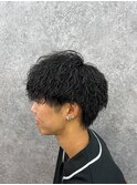 人気メンズパーマスタイル【ショートウルフツイストスパイラル】