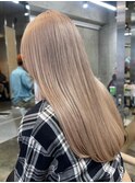 ミルクティーベージュカラーケアブリーチダブルカラー佐賀カラー