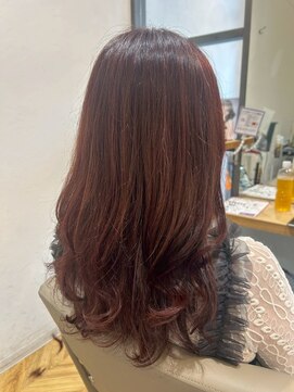 ヘア ルーナ バイ アプリーレ(hair lune by Aprire) 暖色カラーピンクミックス◎髪質改善ウルツヤロング