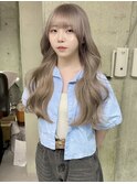 mayu//ホワイトミルクティーベージュグレージュケアブリーチ