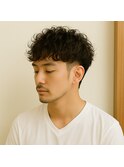 ツーブロックニュアンスパーマ 20代 30代 40代 50代 60代 学割