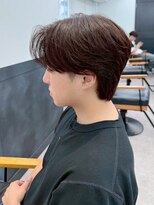 ネオリーブ クーロ メゾン 横浜(Neolive curro Maison)&nbsp;韓国マッシュ　センターパートフェザーパーマ　MEN’S HAIR