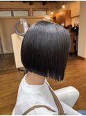 切りっぱなしボブ