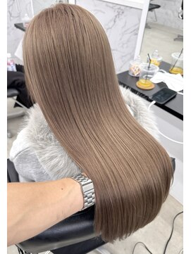 エゴル ナゴヤサカエ(ENGOL NAGOYA SAKAE) /ダブルカラー新美蓮/ミルクティー/ベージュ/ブラウン/ブリーチ