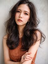 シオン(shion)&nbsp;顔周りレイヤーロング韓国ヘアイメチェン_F1505