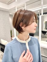 ビームズヘア 藤が丘店(Bee Ms HAIR) 小顔見せショートベージュカラーブリーチしない透明感カラー