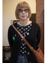 チャプター 問屋町(chapter)&nbsp;パツっとボブケアブリーチダブルカラーブロンドベージュ韓国ヘア