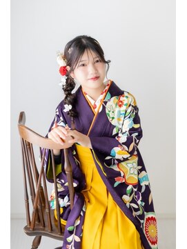 ムクプラス(mucu plus) 袴編み下ろしヘア