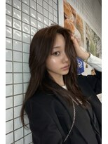 ミヨン 京都烏丸店(miyon) 【miyon】韓国レイヤーカット×暗髪カラー×髪質改善