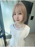White beige 【髪質改善/ブリーチ/ダブルカラー】