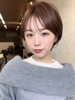 ダム(DaM)&nbsp;ナチュラルボブ前髪ありイメチェン20代30代40代ショートボブ